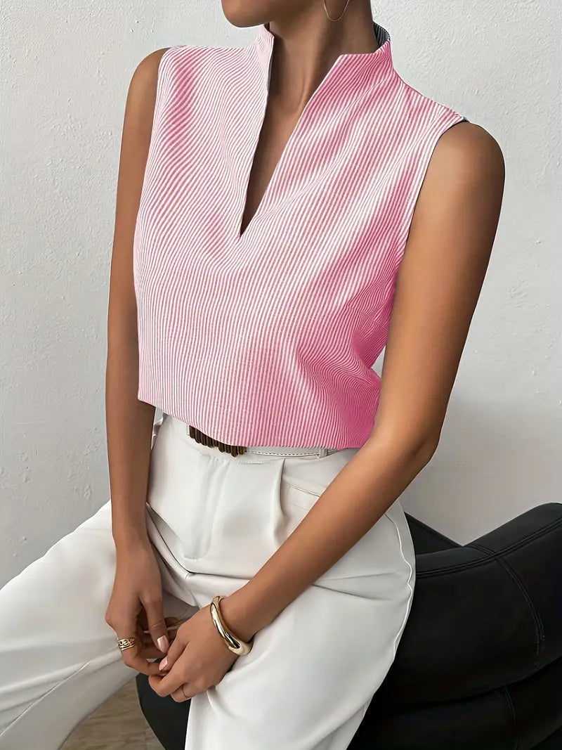 CAMILA EDGE STRIPE TANK