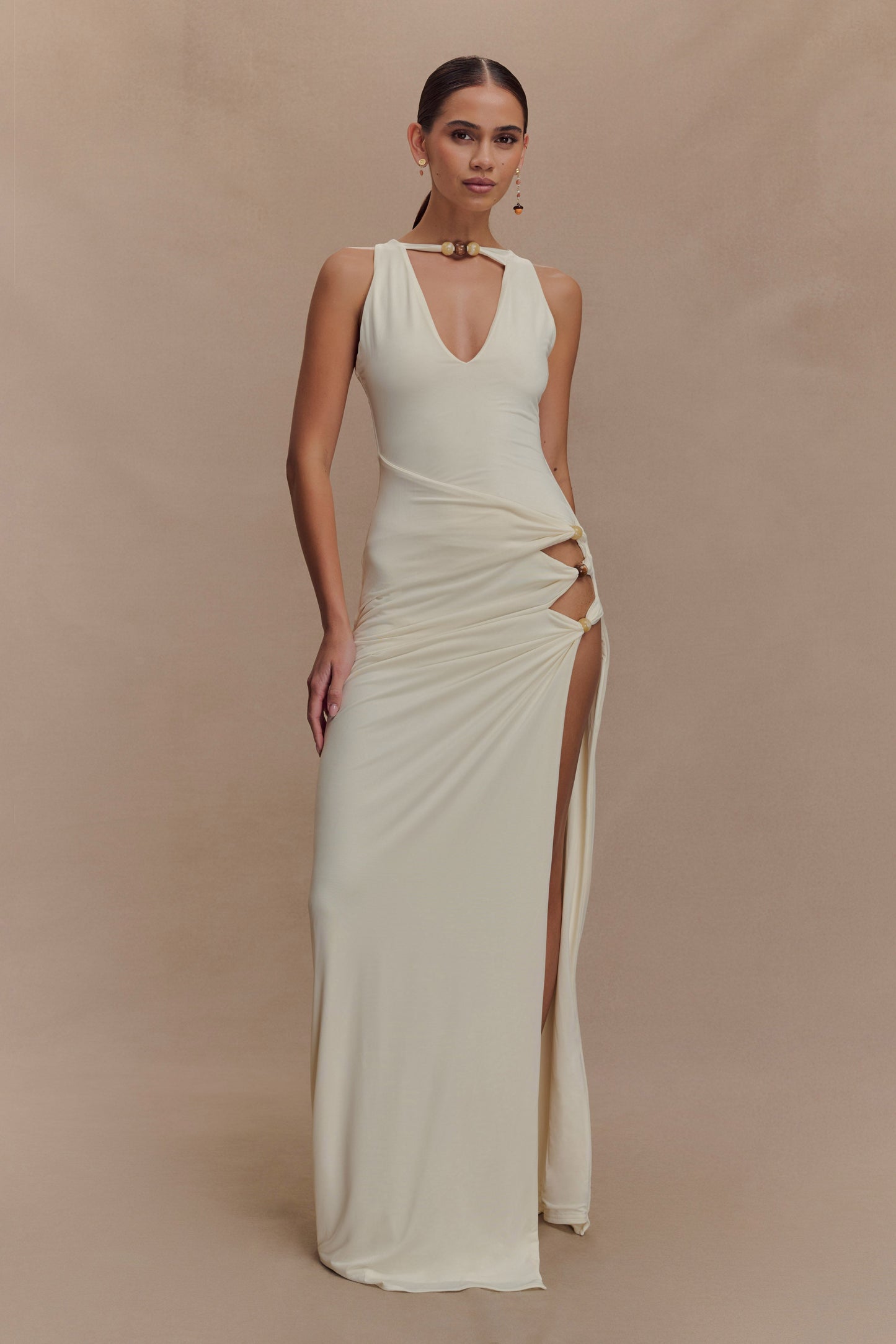 Valencia Beaded Fluid Maxi