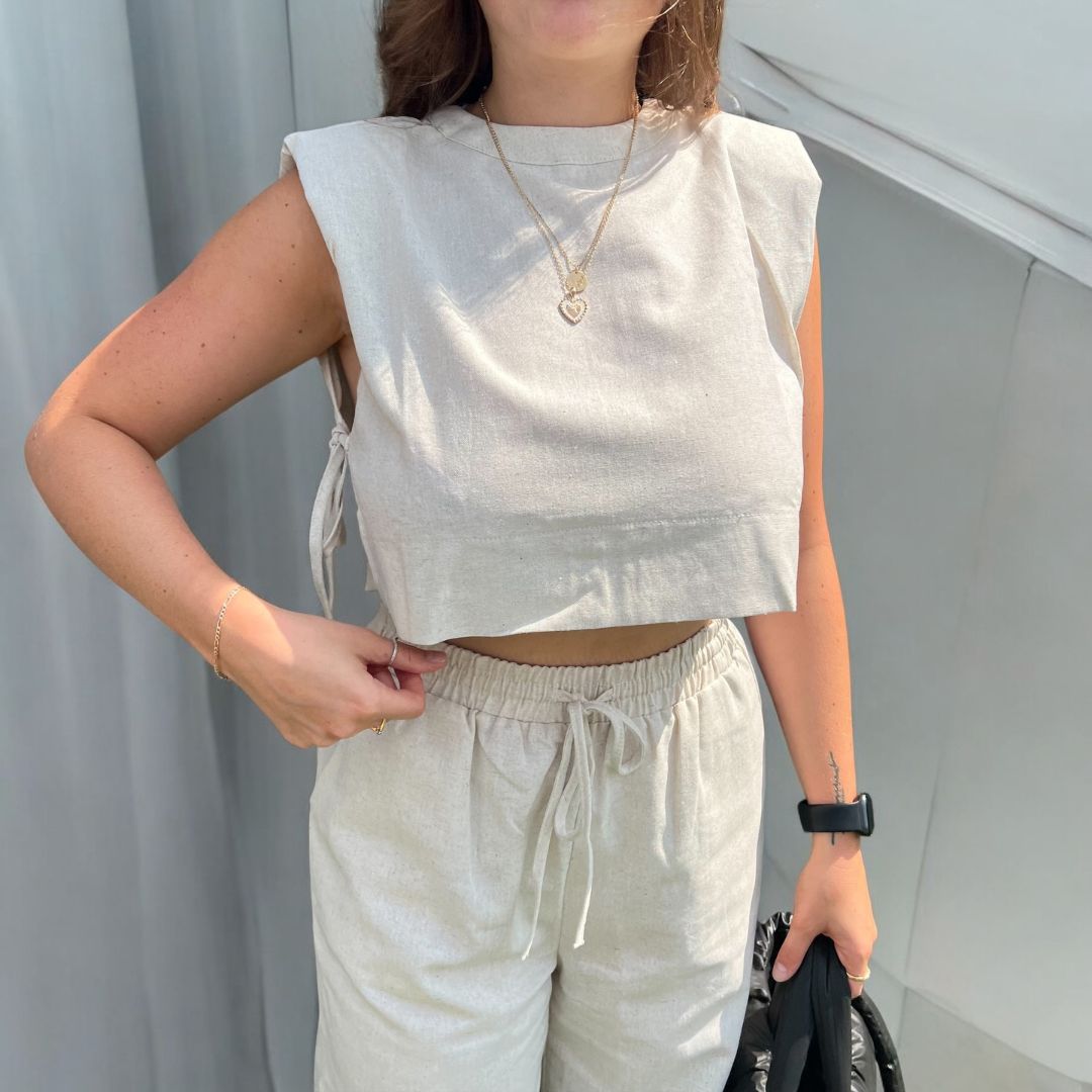 Millie Linen Duo Set