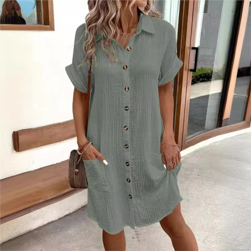 ELYSIAN BREEZY SHIRTDRESS