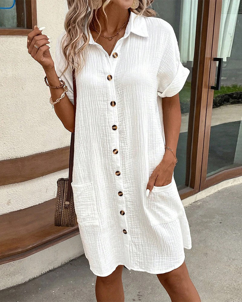 ELYSIAN BREEZY SHIRTDRESS