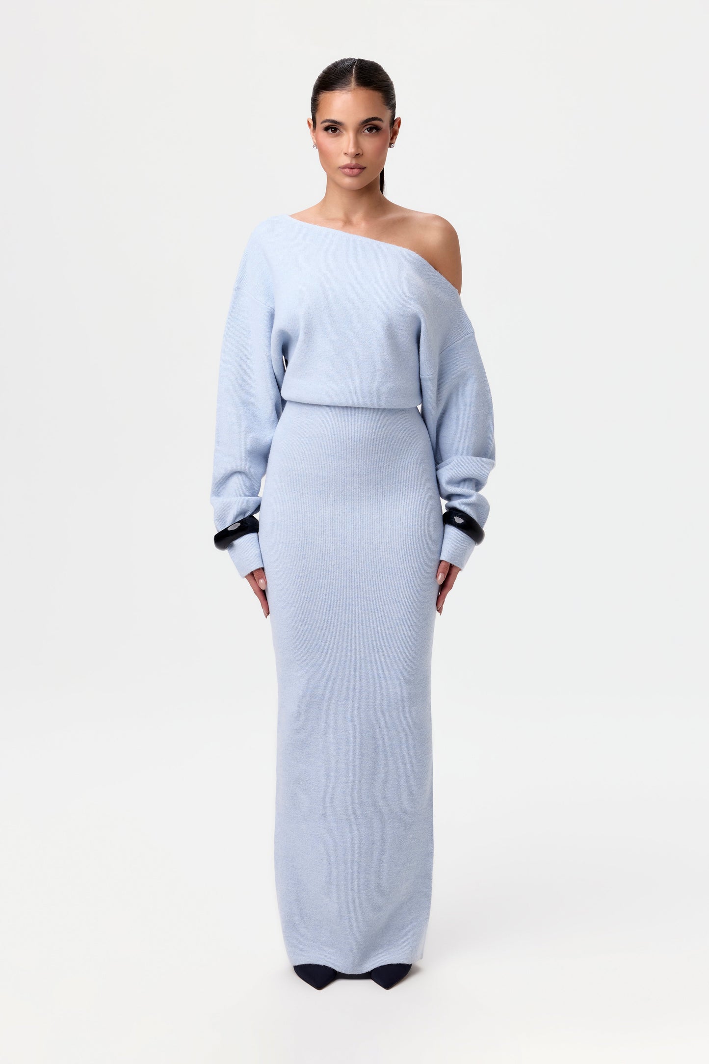 AURORA SHOULDER REVEAL DRESS