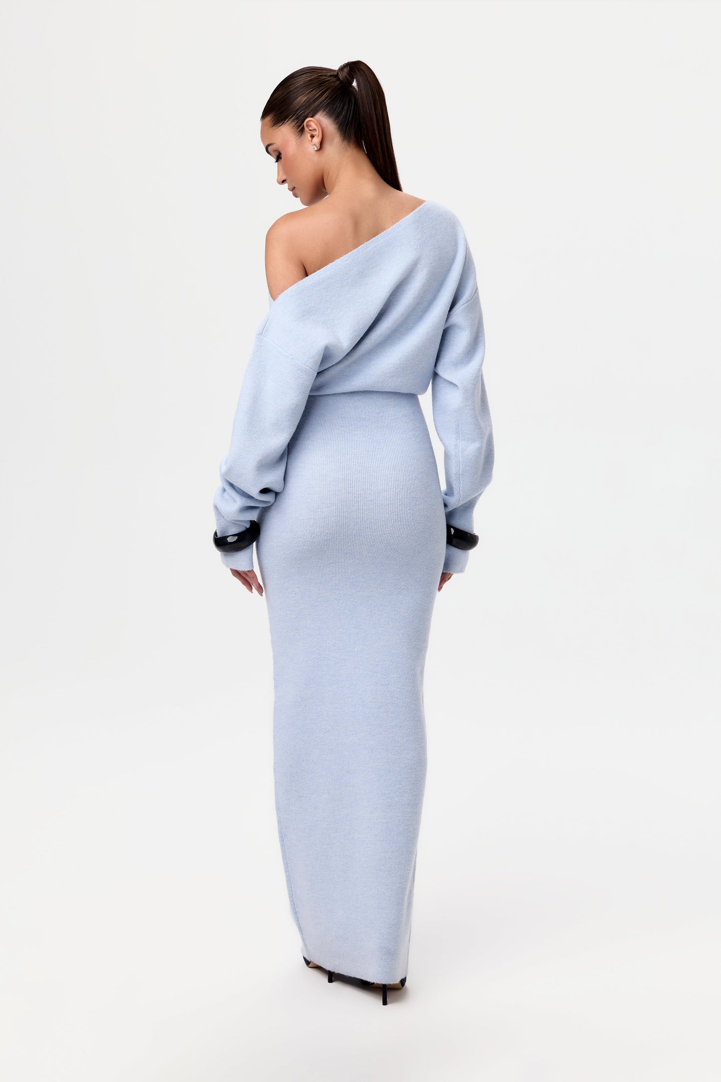 AURORA SHOULDER REVEAL DRESS