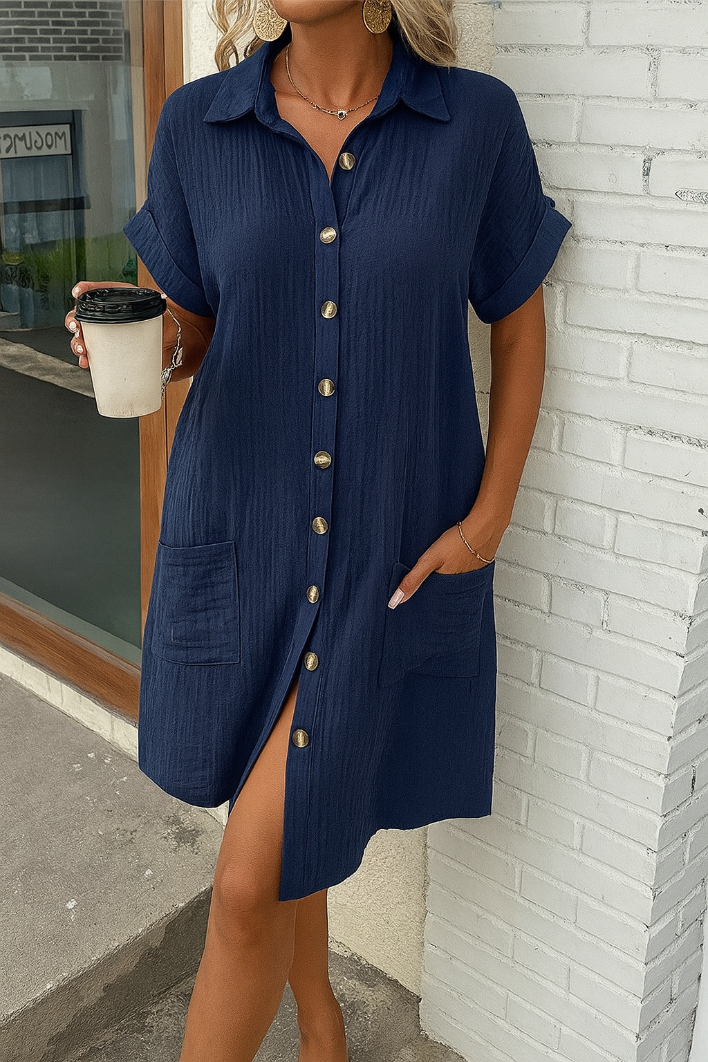 ELYSIAN BREEZY SHIRTDRESS