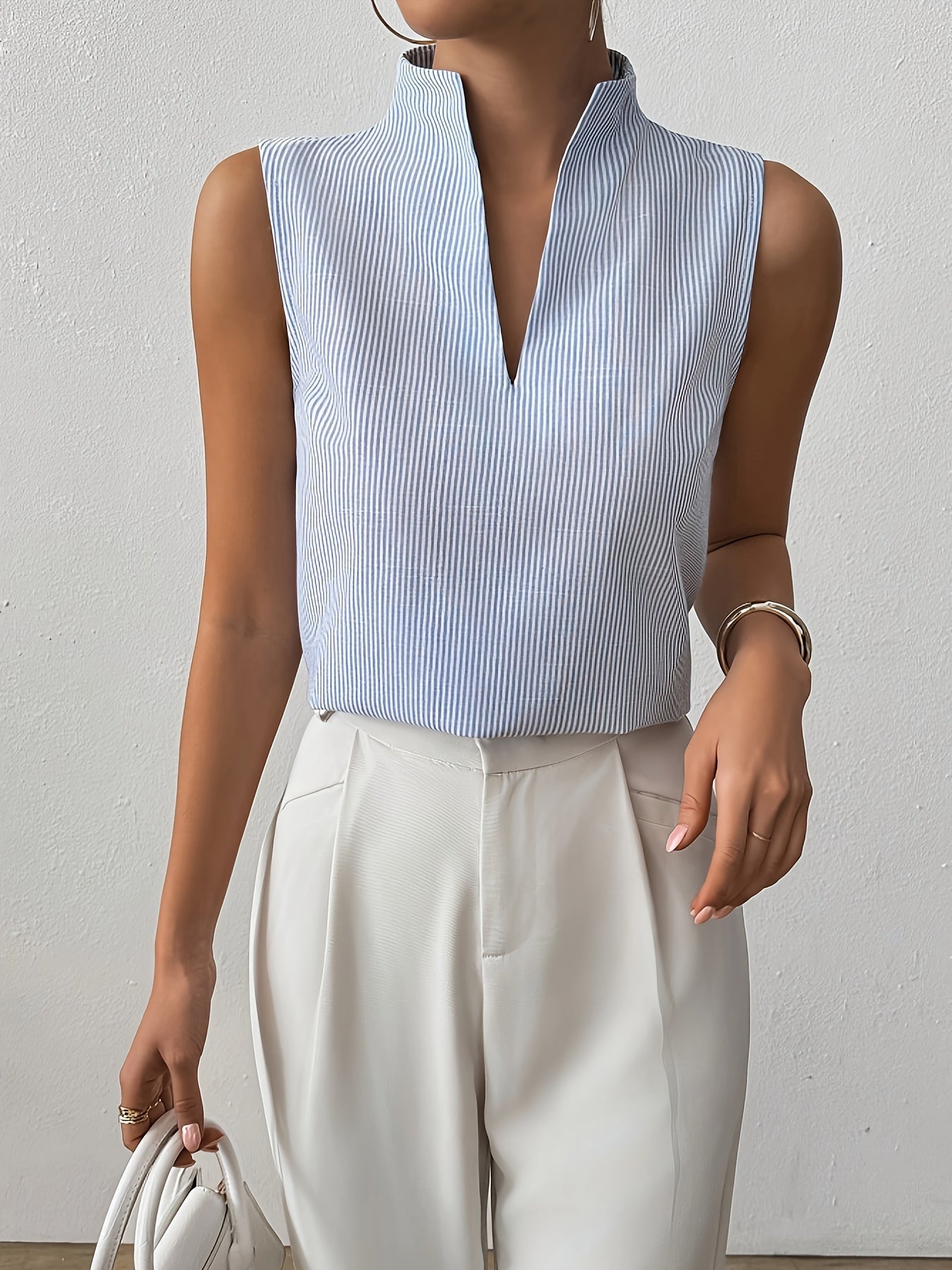 CAMILA EDGE STRIPE TANK