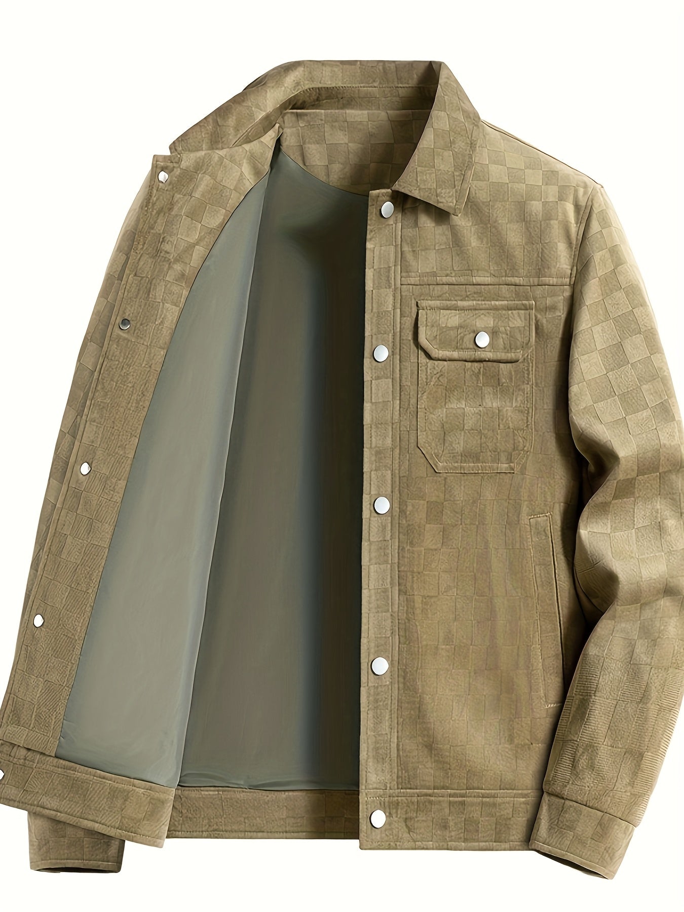 RAFAEL TONAL CHECKERBOARD SUEDE JACKET