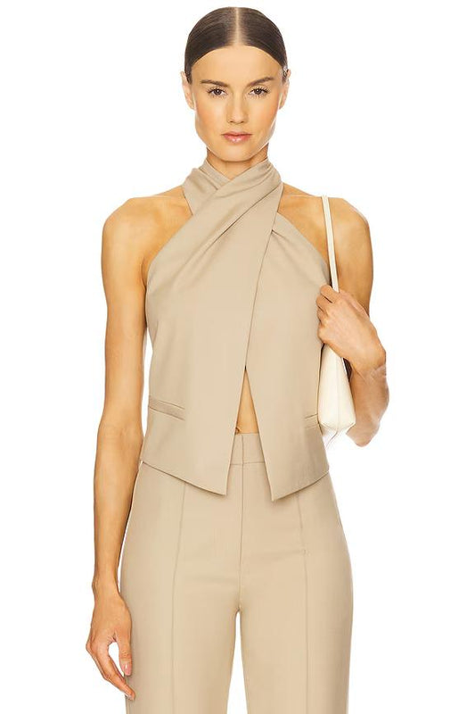 ELYSIAN TAILORED HALTER VEST