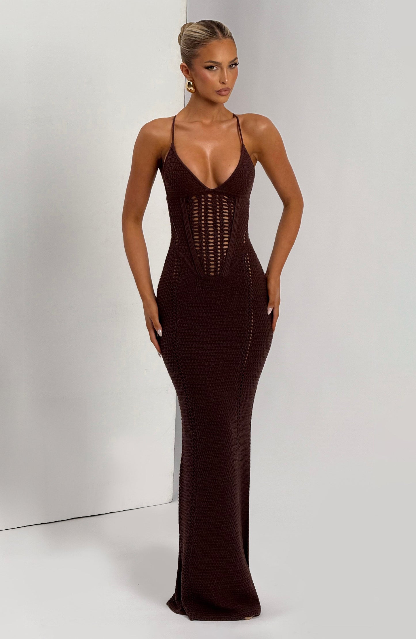 Valencia Draped Slit Maxi