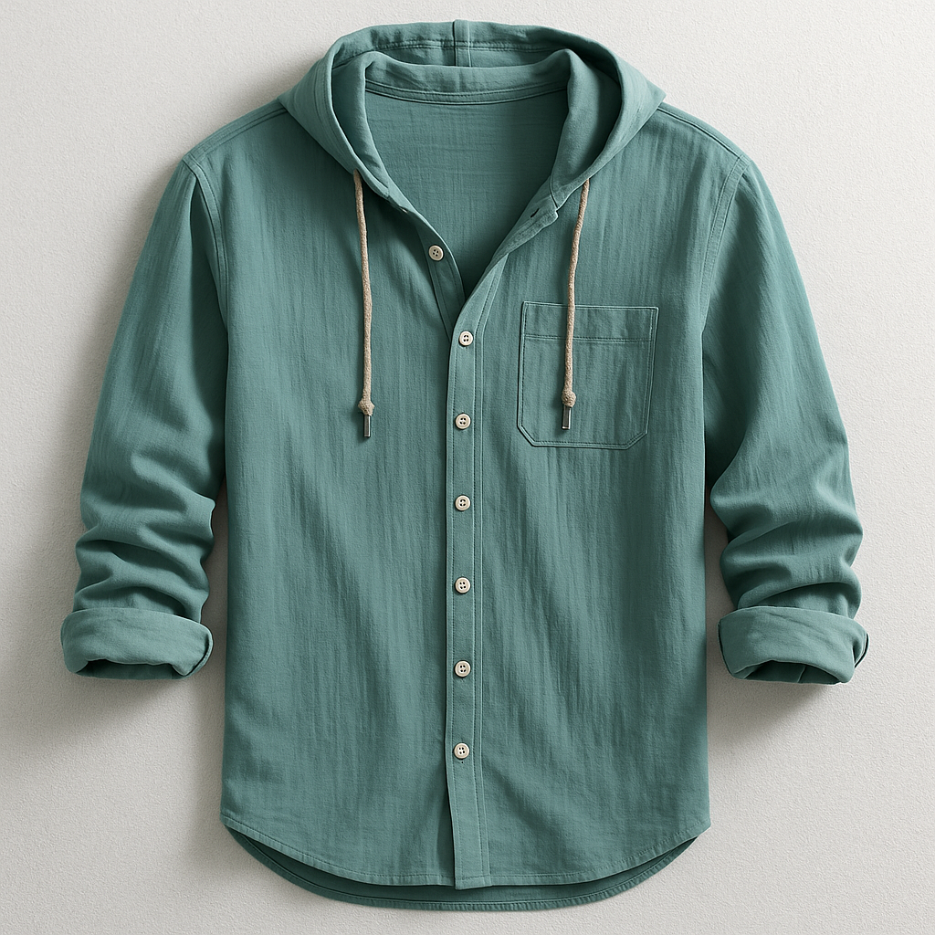 VALERIO RELAXED HOODED SHIRT