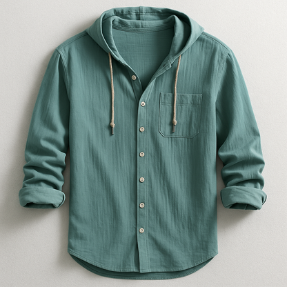 VALERIO RELAXED HOODED SHIRT
