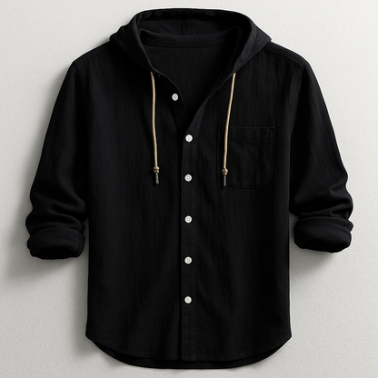 VALERIO RELAXED HOODED SHIRT