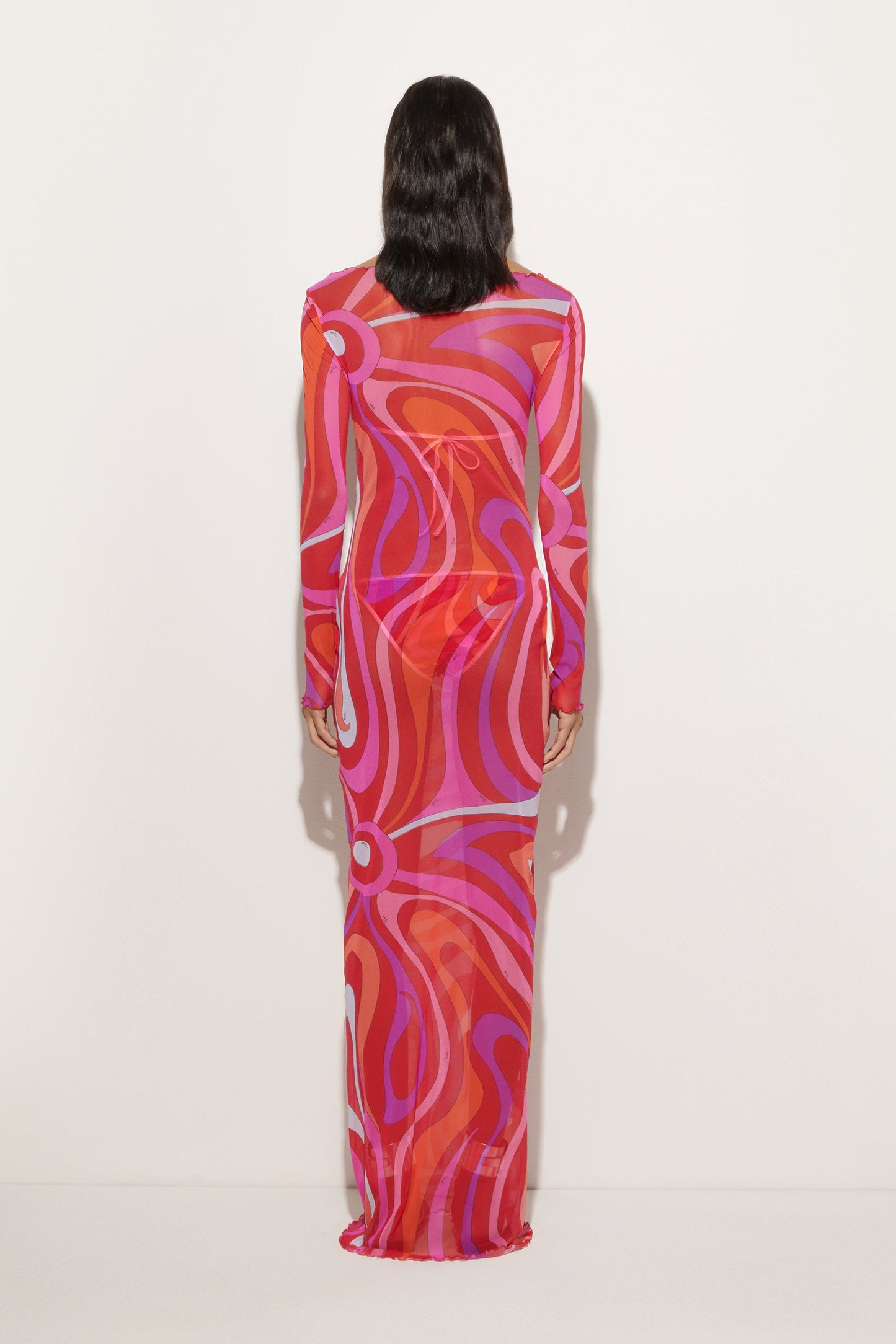 NOIRE VIBRANT CHIFFON MAXI DRESS