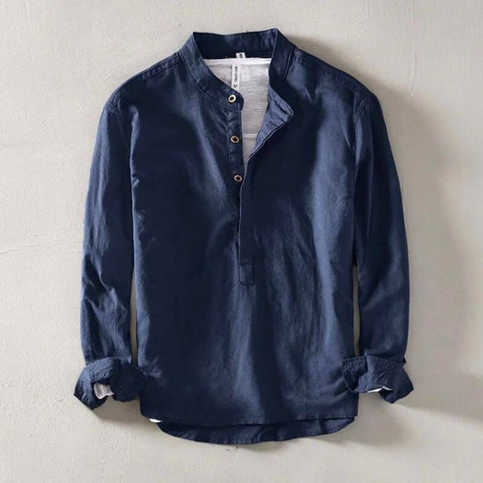 METRO MODERN LINEN SHIRT