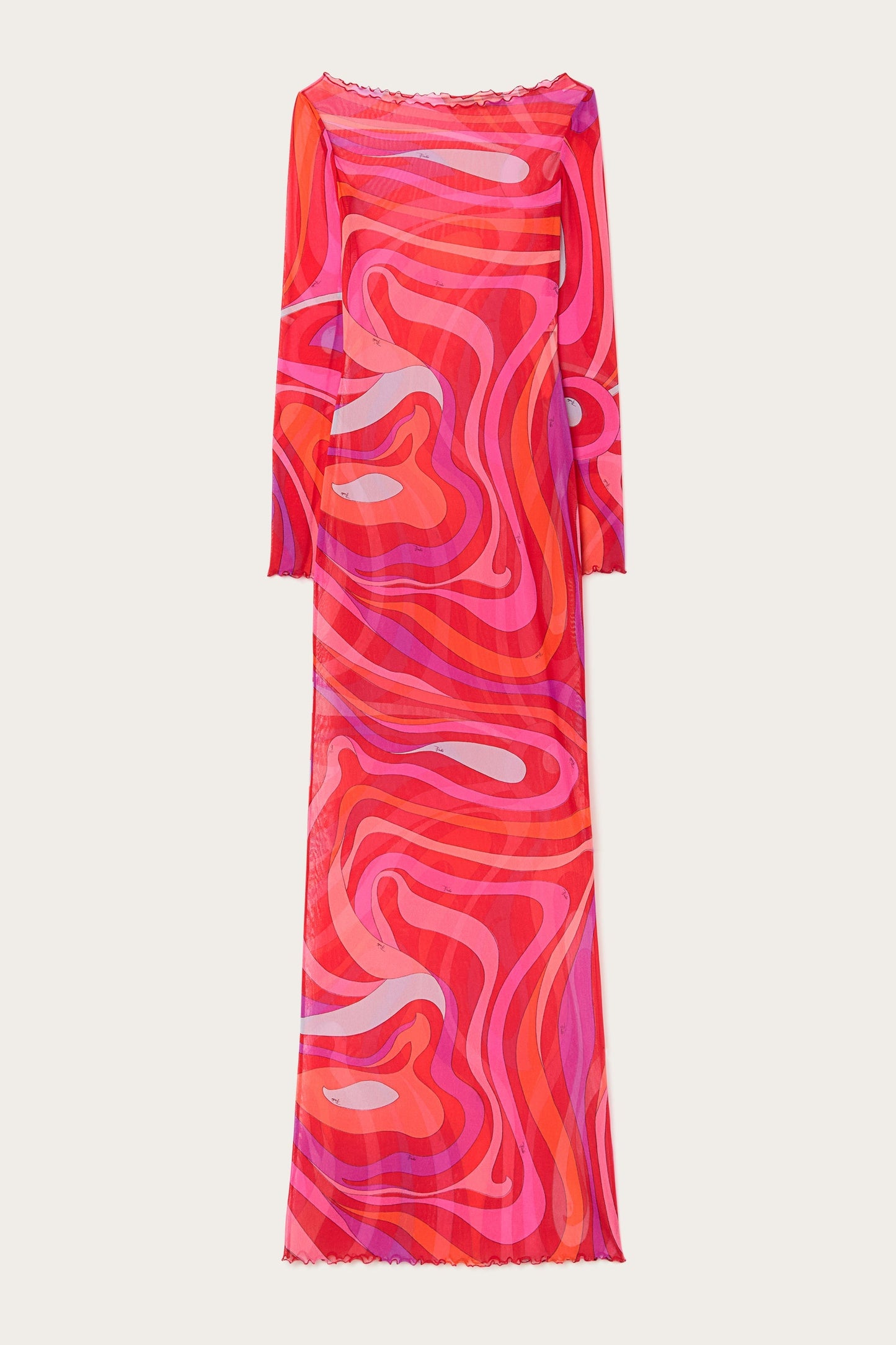 NOIRE VIBRANT CHIFFON MAXI DRESS