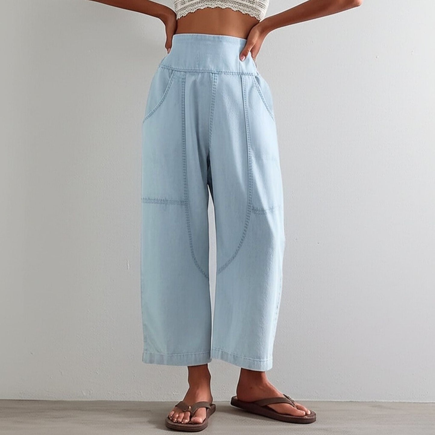 ISLA OVERSIZED DENIM PANT