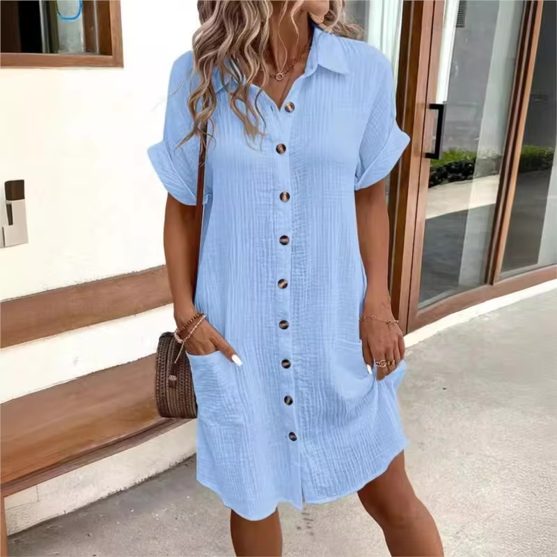 ELYSIAN BREEZY SHIRTDRESS