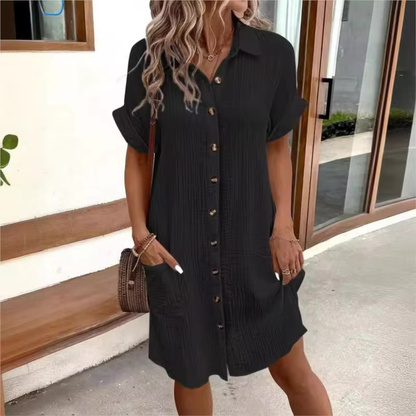 ELYSIAN BREEZY SHIRTDRESS