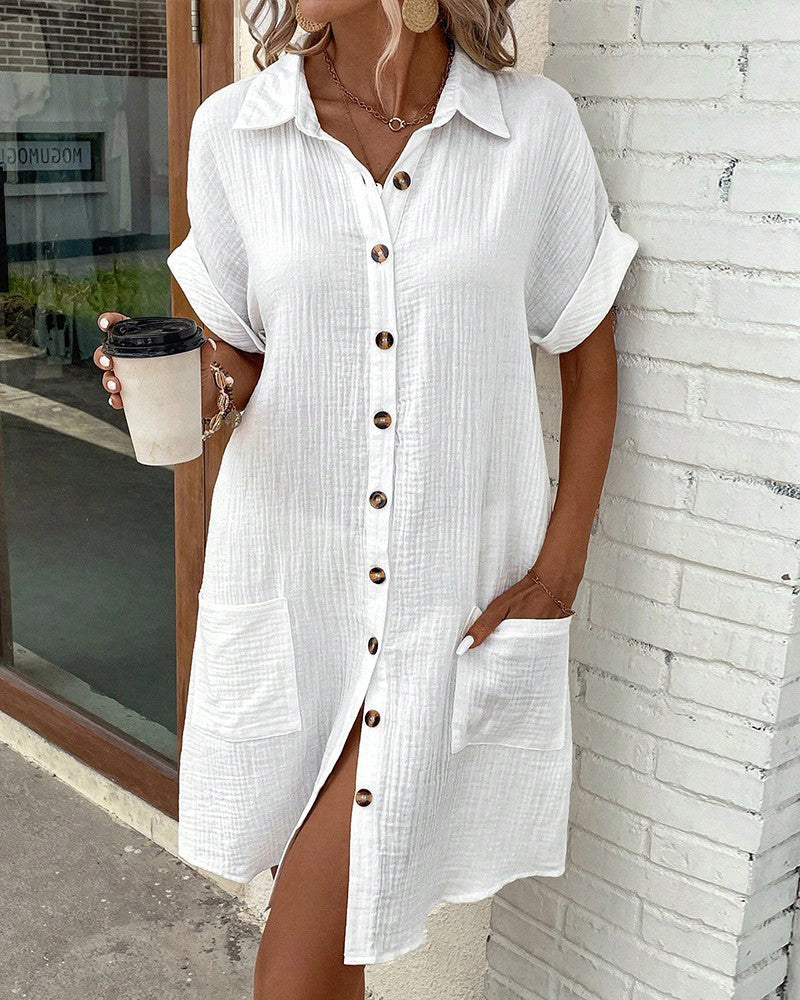 ELYSIAN BREEZY SHIRTDRESS