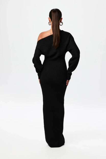AURORA SHOULDER REVEAL DRESS