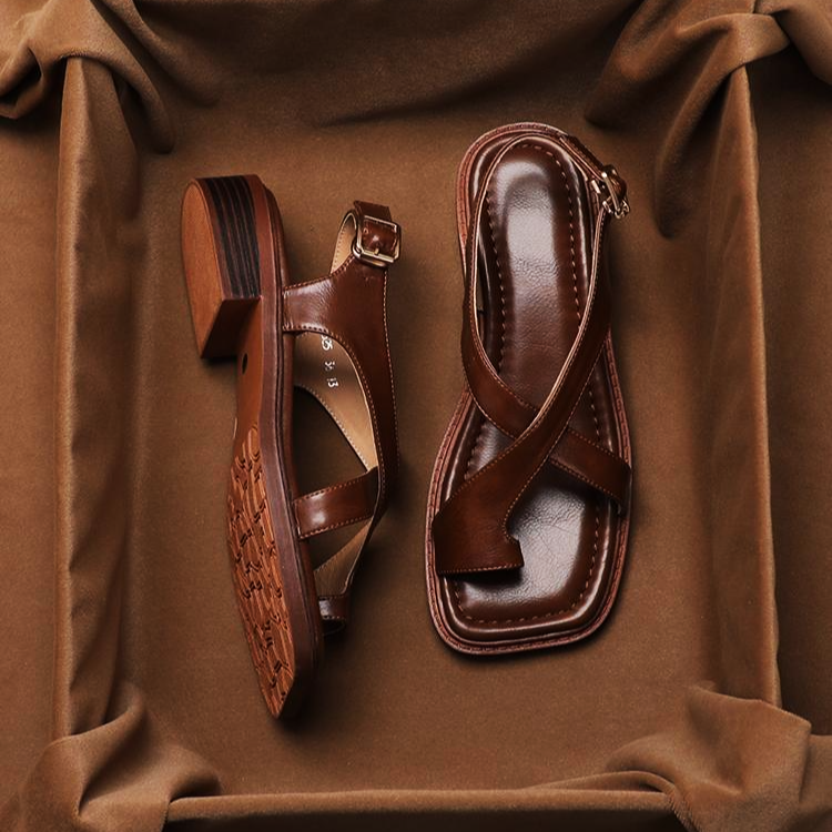 Noire Italian Leather Sandals