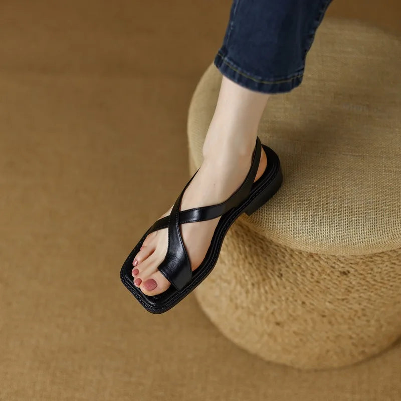 Noire Italian Leather Sandals