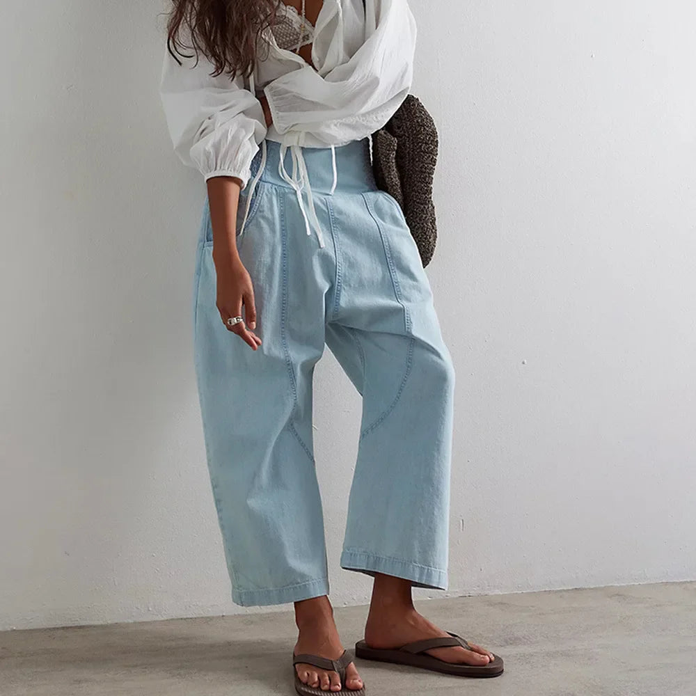 ISLA OVERSIZED DENIM PANT
