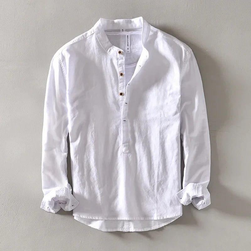 METRO MODERN LINEN SHIRT