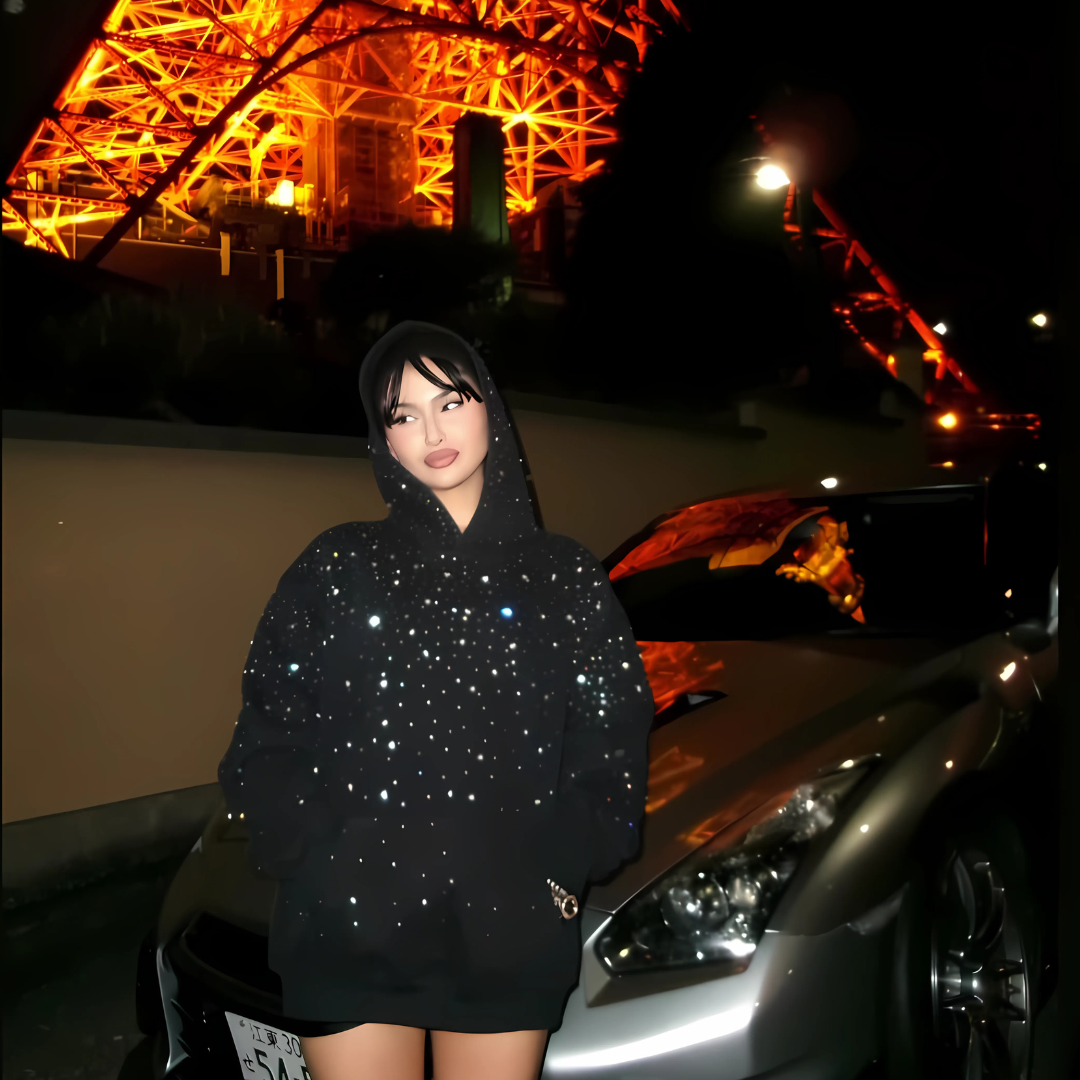 Galaxy Rhinestone Hoodie