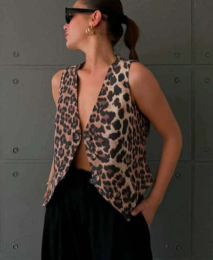 VALENTINA FIERCE PRINT VEST