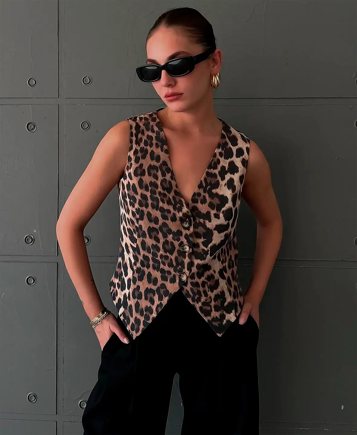VALENTINA FIERCE PRINT VEST