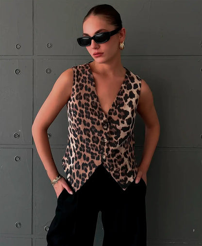 VALENTINA FIERCE PRINT VEST