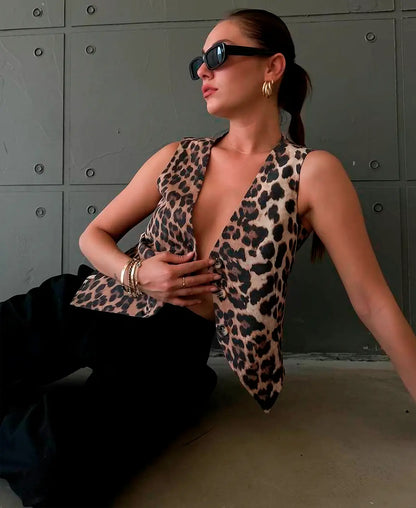 VALENTINA FIERCE PRINT VEST