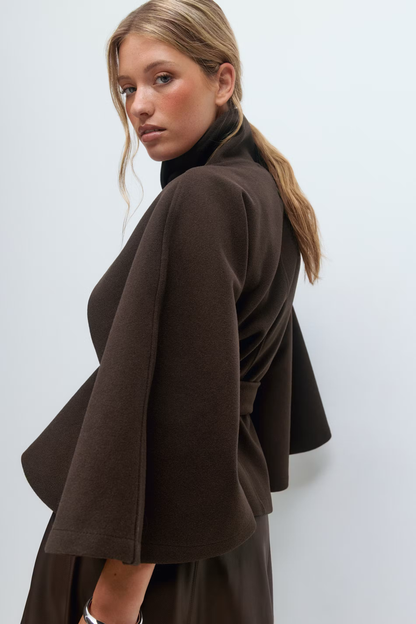 ISABELLA CHIC BELT CAPE JACKET
