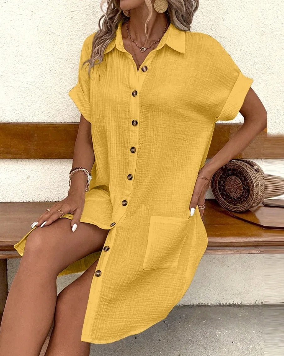 ELYSIAN BREEZY SHIRTDRESS