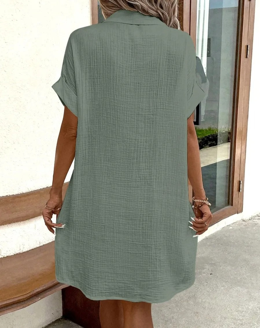 ELYSIAN BREEZY SHIRTDRESS