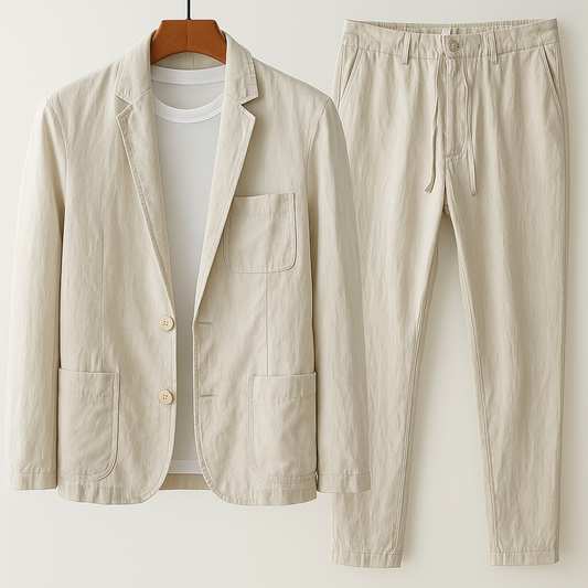 LORENZO LINEN TAILORED SET
