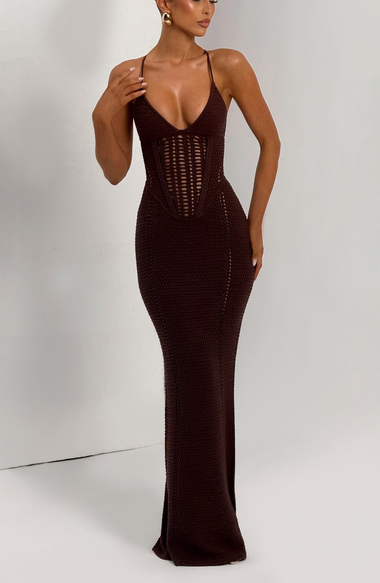 Valencia Draped Slit Maxi